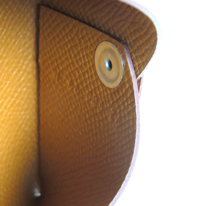 未使用品△HERMES エルメス カルヴィ ヴォーエプソン ゴールド シルバー金具 名刺入れ カードケース W刻印 箱付き フランス製 レディース