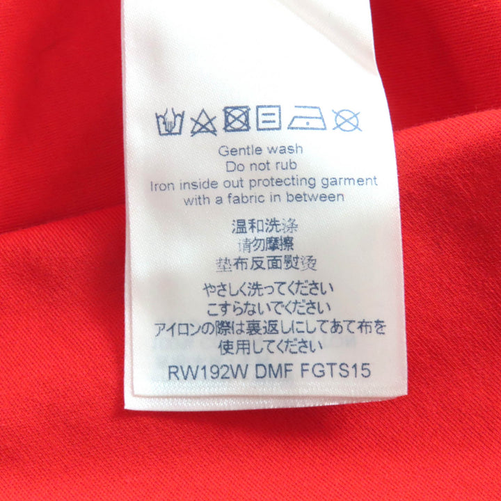 極美品★LOUIS VUITTON ルイヴィトン コットン100％ LVスタンプ クルーネック 半袖Ｔシャツ レッド XS イタリア製 正規品 レディース