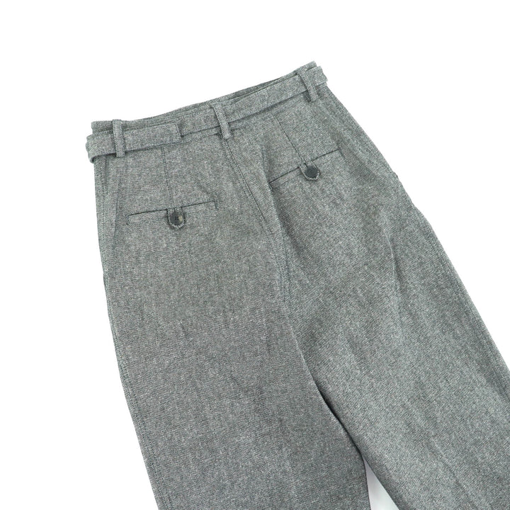 未使用品★Christian Dior クリスチャンディオール 247P69A3439 センタープレス スラックス ベルテッドパンツ グレー 40 伊製 正規品