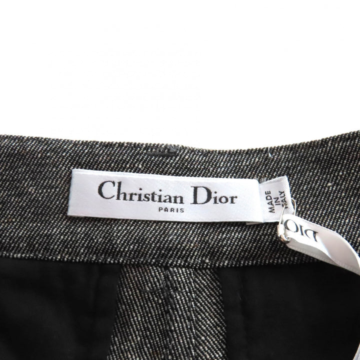 未使用品★Christian Dior クリスチャンディオール 247P69A3439 センタープレス スラックス ベルテッドパンツ グレー 40 伊製 正規品