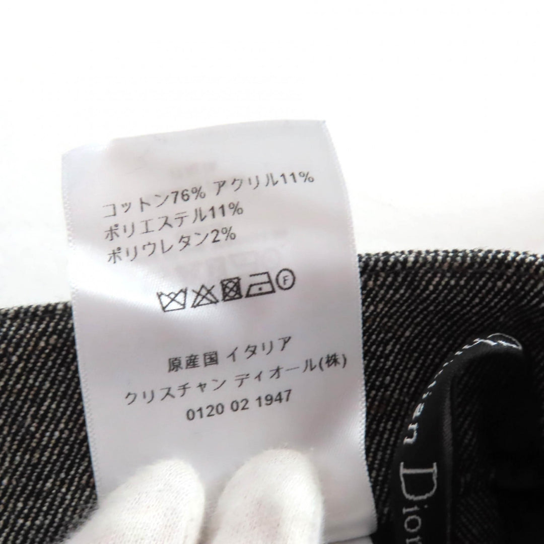 未使用品★Christian Dior クリスチャンディオール 247P69A3439 センタープレス スラックス ベルテッドパンツ グレー 40 伊製 正規品