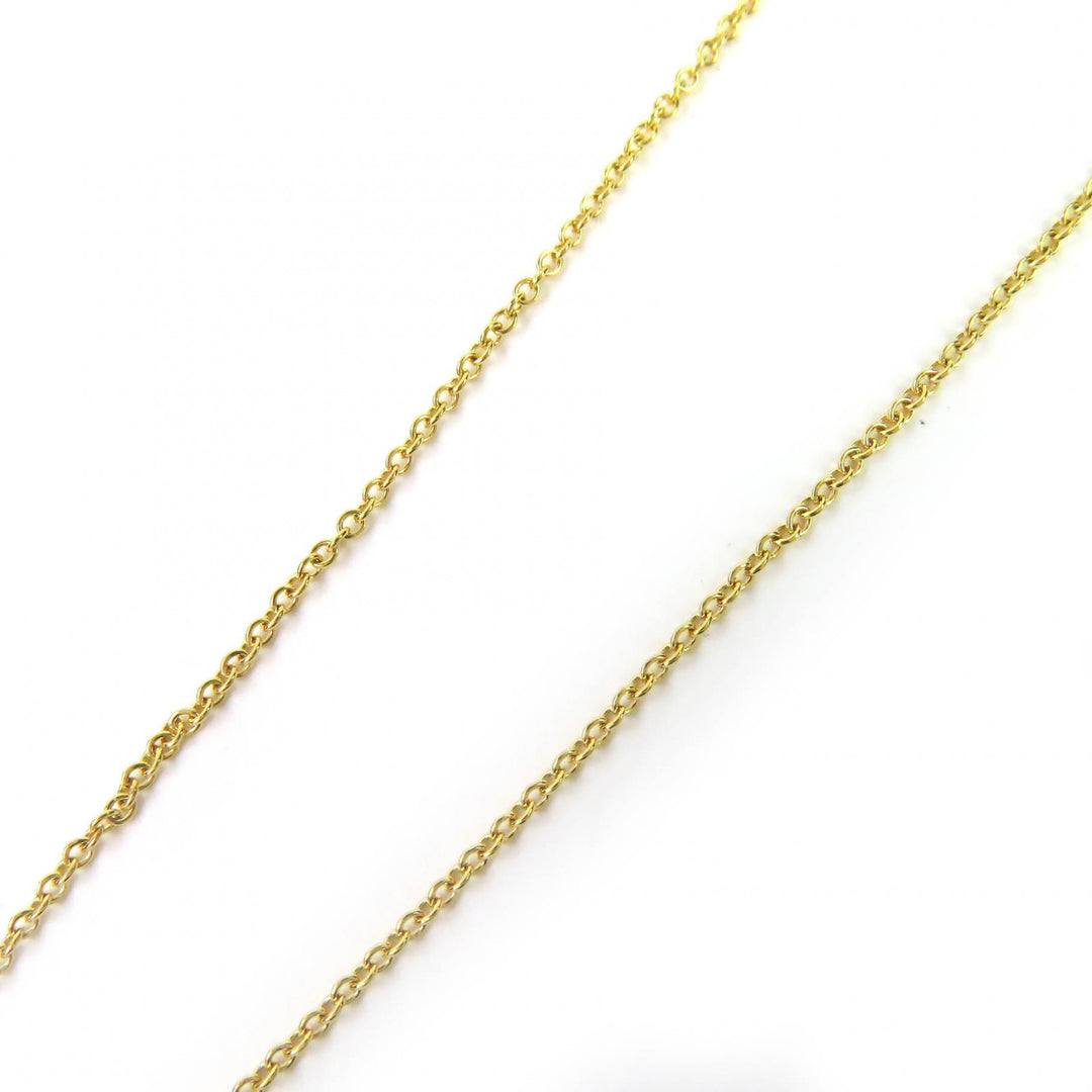 極美品△TIFFANY&amp;Co. ティファニー エルサペレッティ バイザヤード 3P ダイヤモンド 750(YG) 41cm ネックレス ゴールド 重量1.85g 人気◎