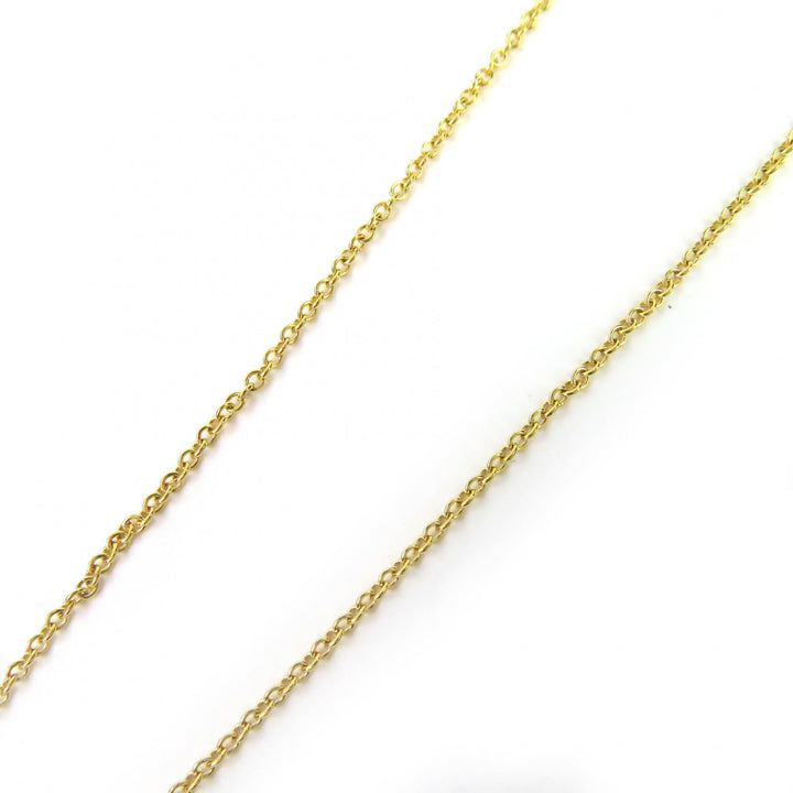 極美品△TIFFANY&amp;Co. ティファニー エルサペレッティ バイザヤード 3P ダイヤモンド 750(YG) 41cm ネックレス ゴールド 重量1.85g 人気◎