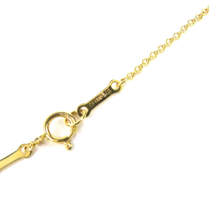 極美品△TIFFANY&amp;Co. ティファニー エルサペレッティ バイザヤード 3P ダイヤモンド 750(YG) 41cm ネックレス ゴールド 重量1.85g 人気◎