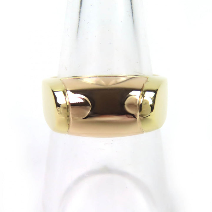 極美品△BVLGARI ブルガリ トロンケット リング 指輪 750(PG) ゴールド 日本サイズ約14号相当 重量8.9g レディース オススメ◎
