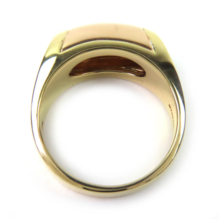 極美品△BVLGARI ブルガリ トロンケット リング 指輪 750(PG) ゴールド 日本サイズ約14号相当 重量8.9g レディース オススメ◎