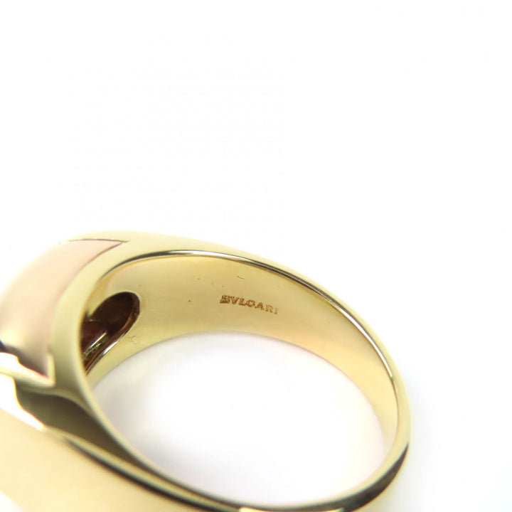 極美品△BVLGARI ブルガリ トロンケット リング 指輪 750(PG) ゴールド 日本サイズ約14号相当 重量8.9g レディース オススメ◎
