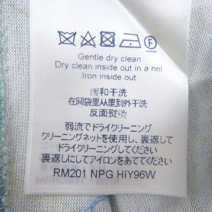 極美品□LOUIS VUITTON ルイヴィトン 20SS インサイドアウト フラワー プリンテッドエンブロイダリー Ｔシャツ ブルー XS 伊製　正規品