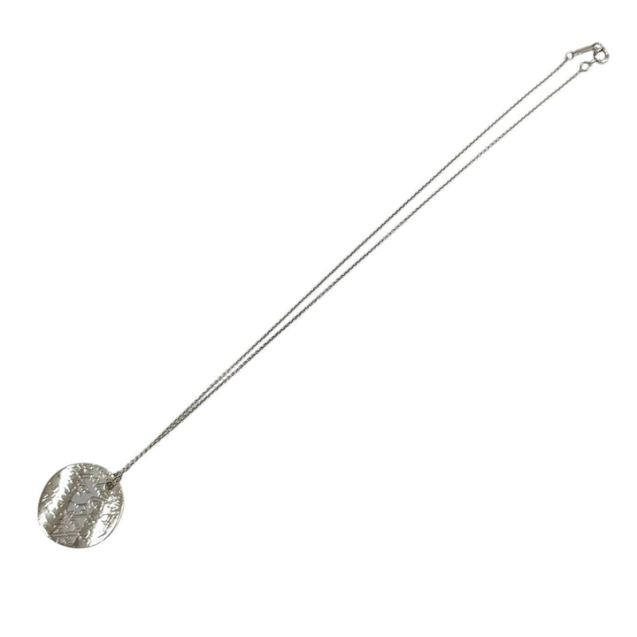 美品★TIFFANY&amp;Co. ティファニー 925 ノーツ サークル ネックレス ペンダント アクセサリー シルバー 重量9.3g レディース 箱・保存袋付