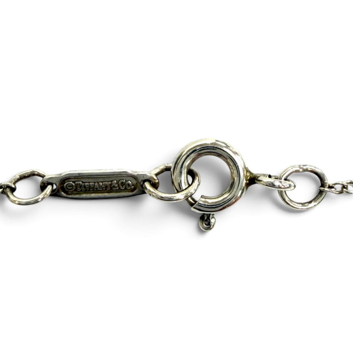 美品★TIFFANY&amp;Co. ティファニー 925 ノーツ サークル ネックレス ペンダント アクセサリー シルバー 重量9.3g レディース 箱・保存袋付