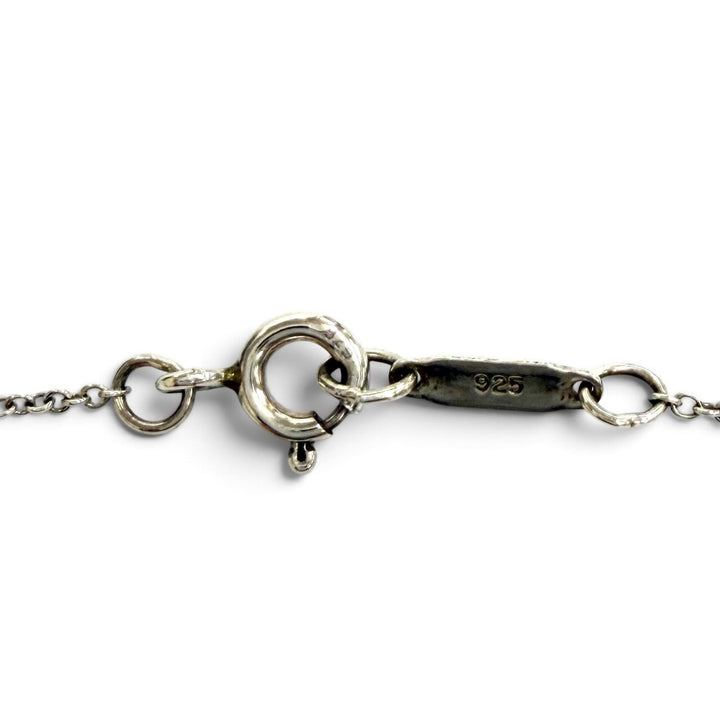 美品★TIFFANY&amp;Co. ティファニー 925 ノーツ サークル ネックレス ペンダント アクセサリー シルバー 重量9.3g レディース 箱・保存袋付