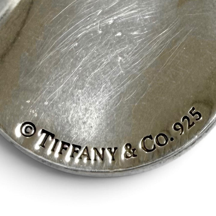 美品★TIFFANY&amp;Co. ティファニー 925 ノーツ サークル ネックレス ペンダント アクセサリー シルバー 重量9.3g レディース 箱・保存袋付