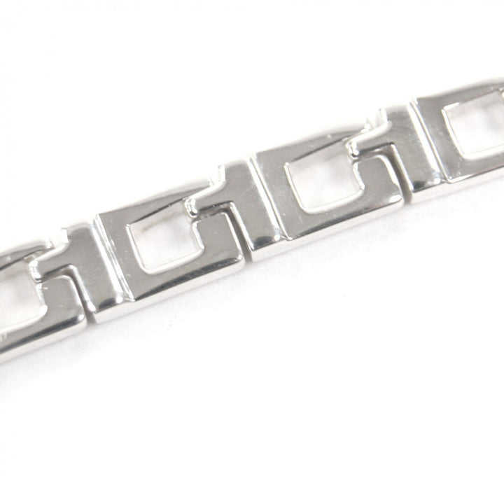 美品□GUCCI グッチ ヴィンテージ SV925 Gロゴ アクセサリー ブレスレット シルバー 箱・保存袋付き イタリア製 重量21.1g メンズ