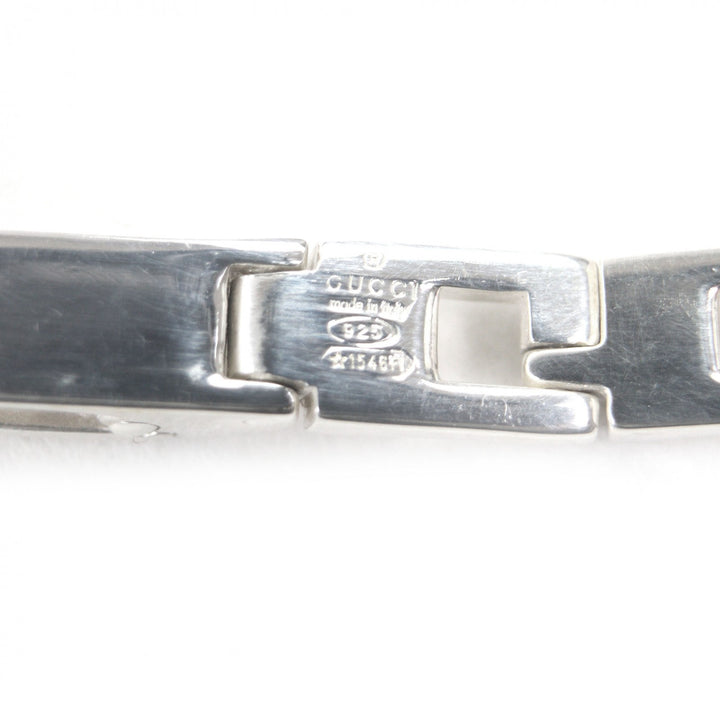 美品□GUCCI グッチ ヴィンテージ SV925 Gロゴ アクセサリー ブレスレット シルバー 箱・保存袋付き イタリア製 重量21.1g メンズ