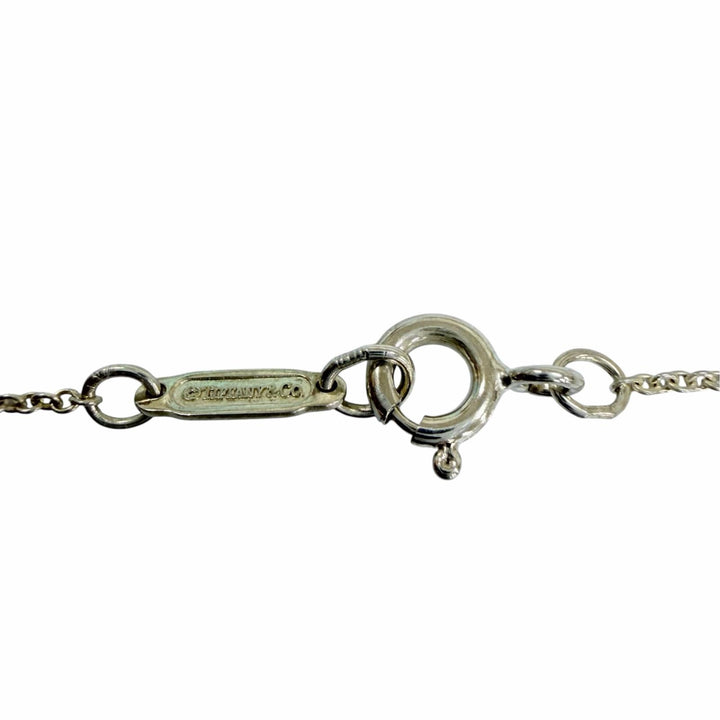 美品☆TIFFANY&amp;Co. ティファニー 925 ハートクローバー 1P フレッシュウォーターパール ネックレス シルバー 重量2.6g 箱・保存袋付き