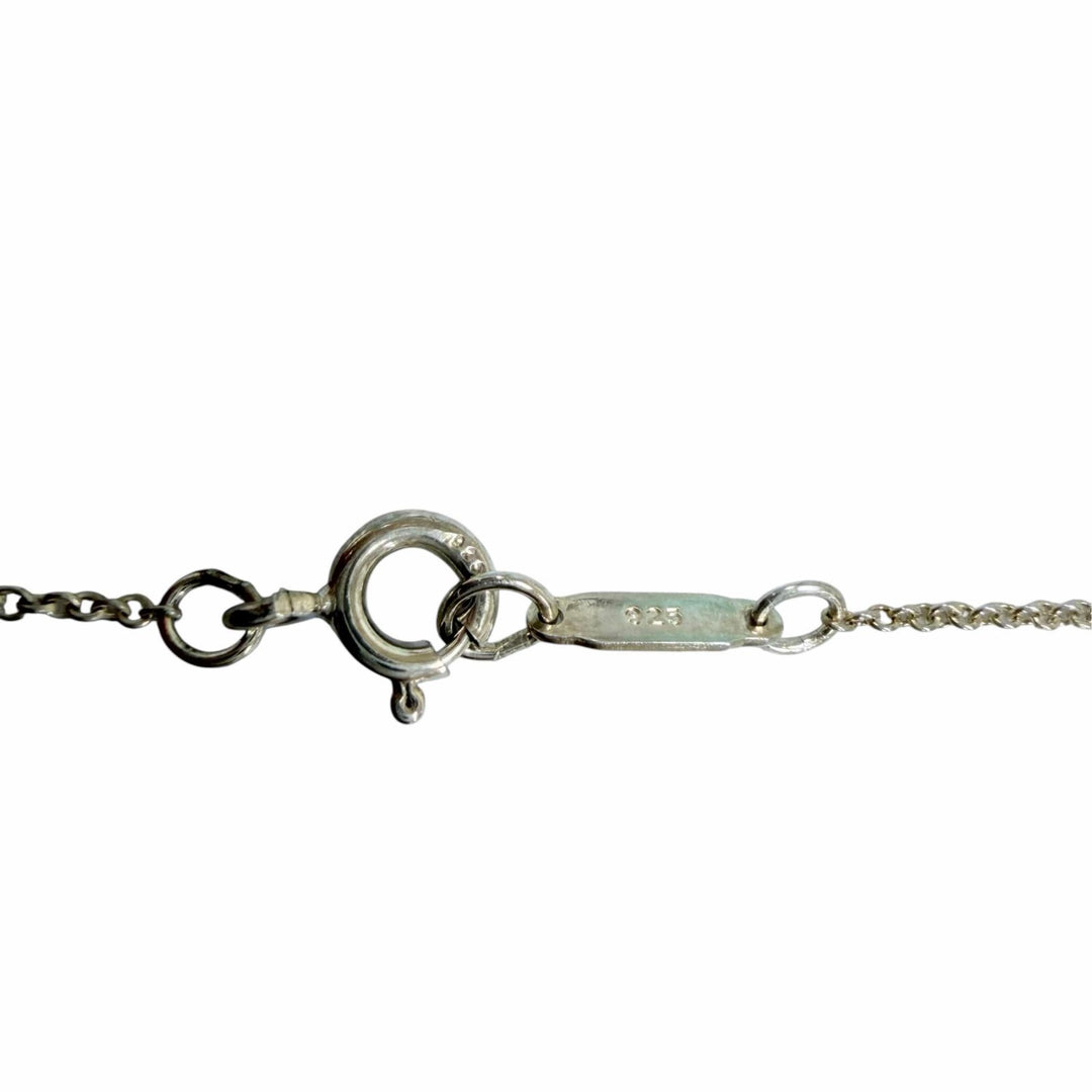 美品☆TIFFANY&amp;Co. ティファニー 925 ハートクローバー 1P フレッシュウォーターパール ネックレス シルバー 重量2.6g 箱・保存袋付き