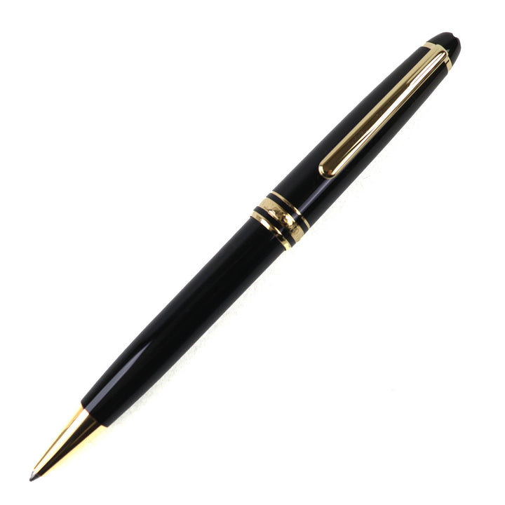 極美品△MONTBLANC モンブラン マイスターシュテュック クラシック ツイスト式 ボールペン 現行品 ブラック ゴールド 箱付 筆記確認済み