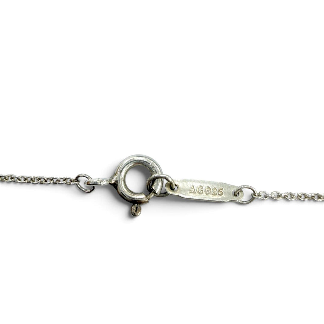 美品☆TIFFANY&amp;Co. ティファニー リターントゥティファニー ミニダブルハートタグ ネックレス 925 シルバー 重量3.0g 箱・保存袋付