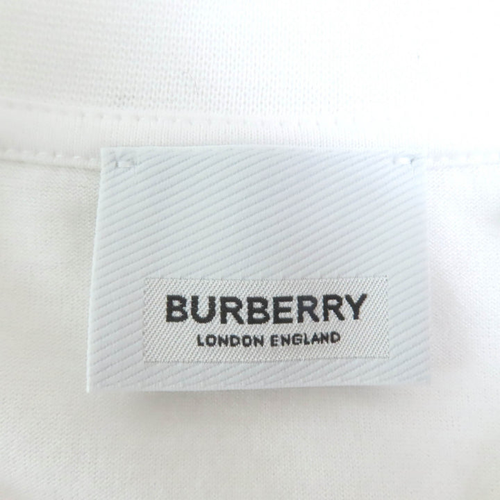 未使用品◇BURBERRY バーバリー 8064473 コットン100％ ホースフェリー ロゴ ショートスリーブ 半袖Ｔシャツ 白 XS 正規品 レディース