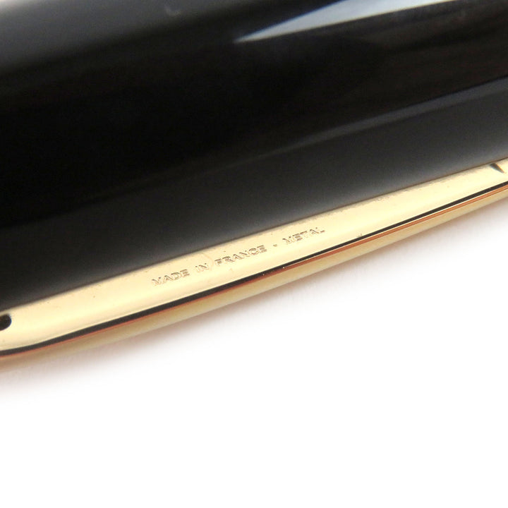極美品□Cartier カルティエ ロードスター ドゥ カルティエ ブルージェムストーン ツイスト式 ボールペン ブラック ゴールド 仏製 筆記OK