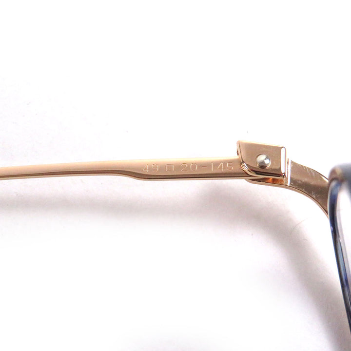 未使用品□DITA ディータ DTX131-49-07 SCHEMA-TWO ボストンフレーム 現行品 メガネ 眼鏡 ブルー 49□20-145 日本製 定価114400円