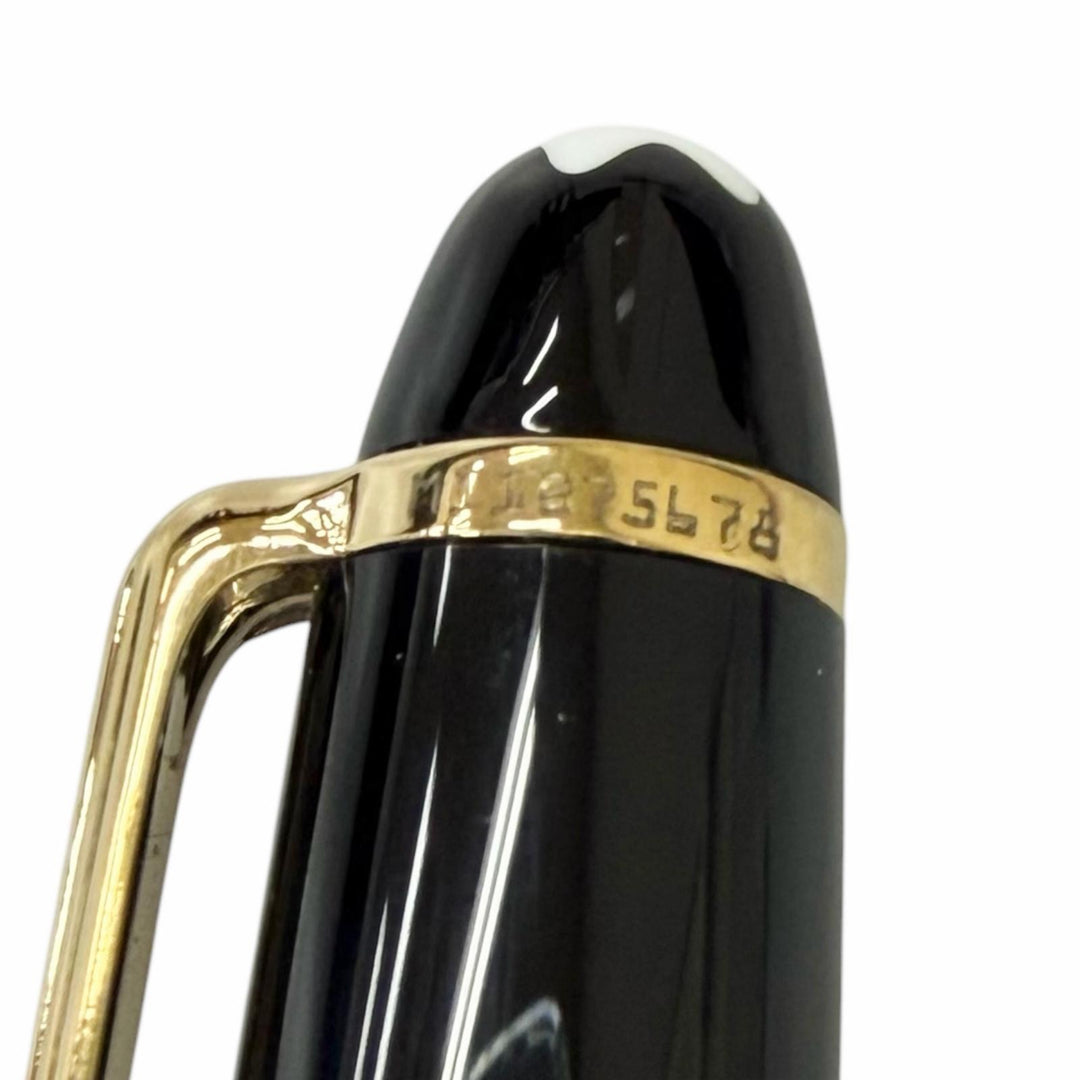 極美品□MONTBLANC モンブラン マイスターシュテュック クラシック Pix ペン先14K Bニブ 万年筆 ブラック ゴールド ドイツ製 メンズ