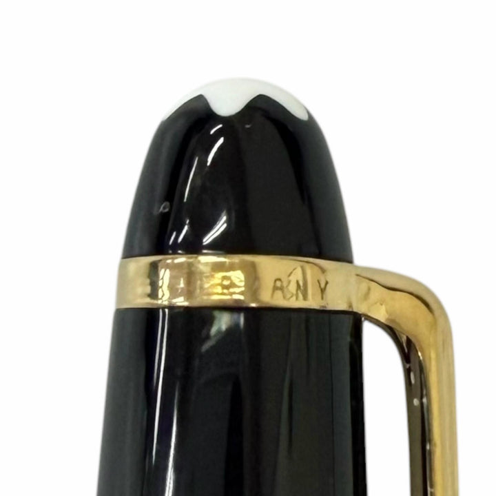 極美品□MONTBLANC モンブラン マイスターシュテュック クラシック Pix ペン先14K Bニブ 万年筆 ブラック ゴールド ドイツ製 メンズ