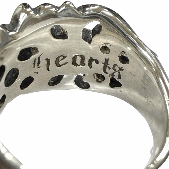 極美品◇CHROME HEARTS クロムハーツ K&amp;T SV925 KTリング・指輪 アクセサリー シルバー JP15号相当 重量18.0g メンズ