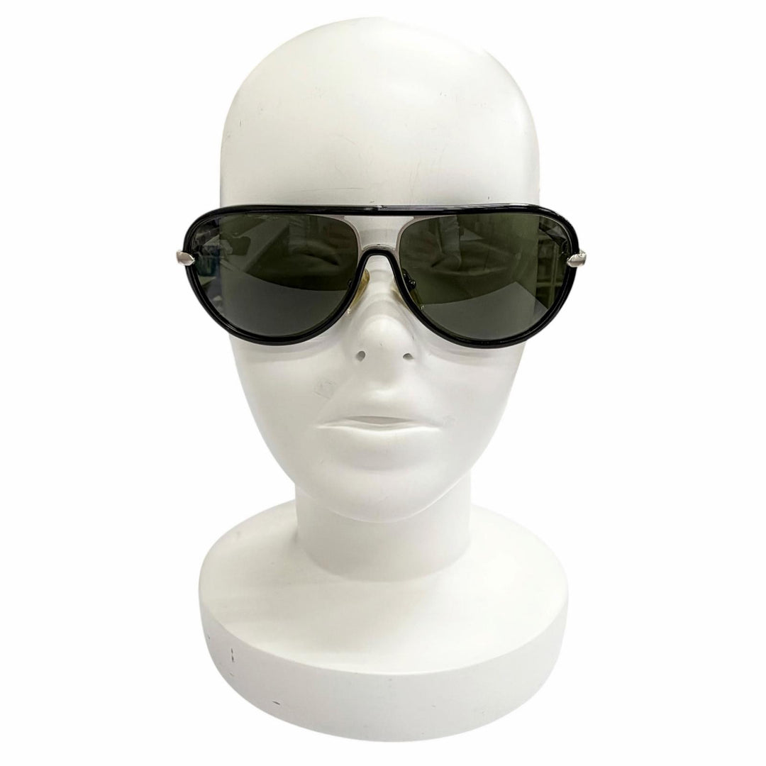 良品△CHROME HEARTS クロムハーツ M.FLAPS 925 ティアドロップ サングラス ブラック シルバー 63□13-138 日本製 総重量48.34g メンズ