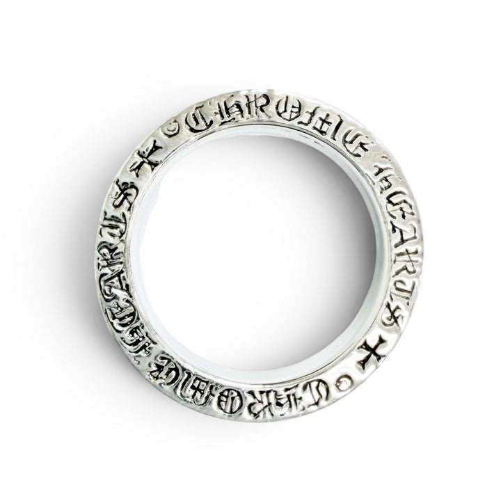 極美品△CHROME HEARTS クロムハーツ SPACER PLN 6mm スペーサープレーン リング 指輪 925 シルバー JP14号 重量9.57g メンズ オススメ◎
