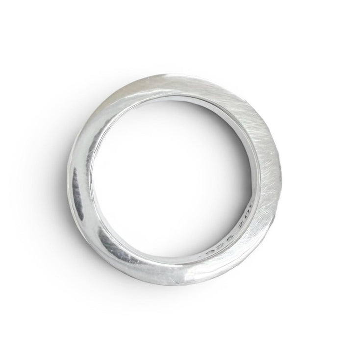極美品△CHROME HEARTS クロムハーツ SPACER PLN 6mm スペーサープレーン リング 指輪 925 シルバー JP14号 重量9.57g メンズ オススメ◎