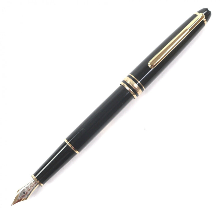 良品▼MONTBLANC モンブラン マイスターシュテュック クラシック ペン先14K ホワイトスター 万年筆 ブラック ゴールド ドイツ製 メンズ