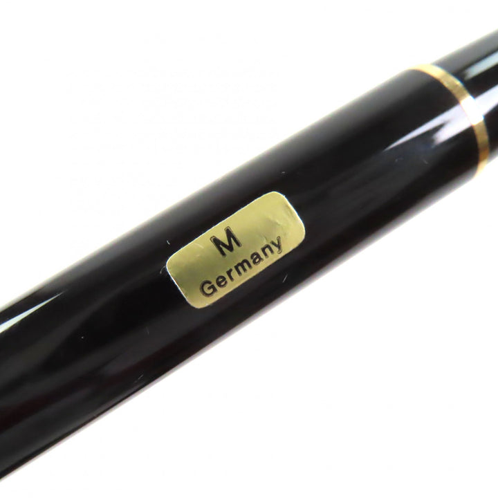 良品▼MONTBLANC モンブラン マイスターシュテュック クラシック ペン先14K ホワイトスター 万年筆 ブラック ゴールド ドイツ製 メンズ