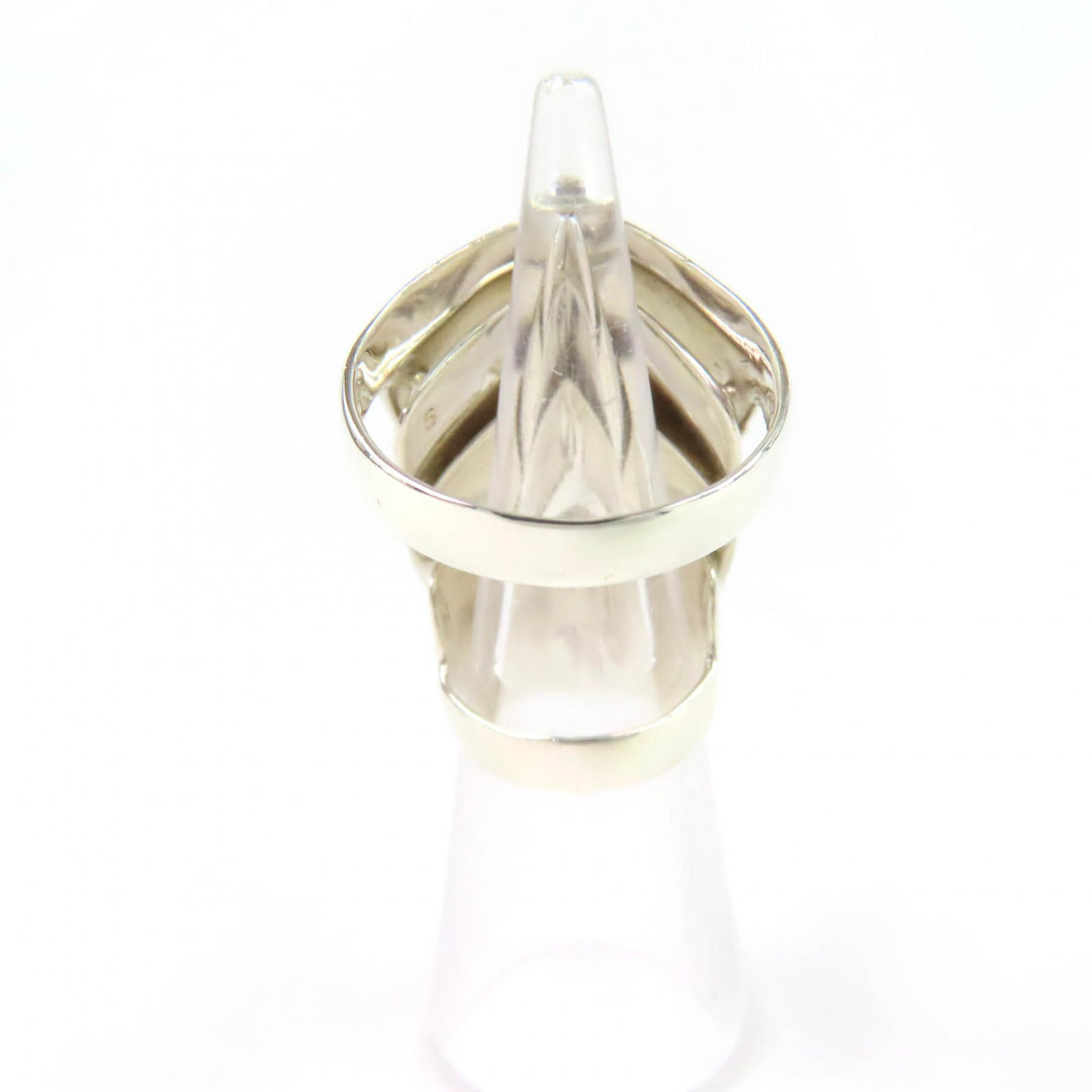 美品☆Vivienne Westwood ヴィヴィアンウエストウッド アーマー リング 925 オーブ シルバー S JP5号相当 重量14.29g レディース