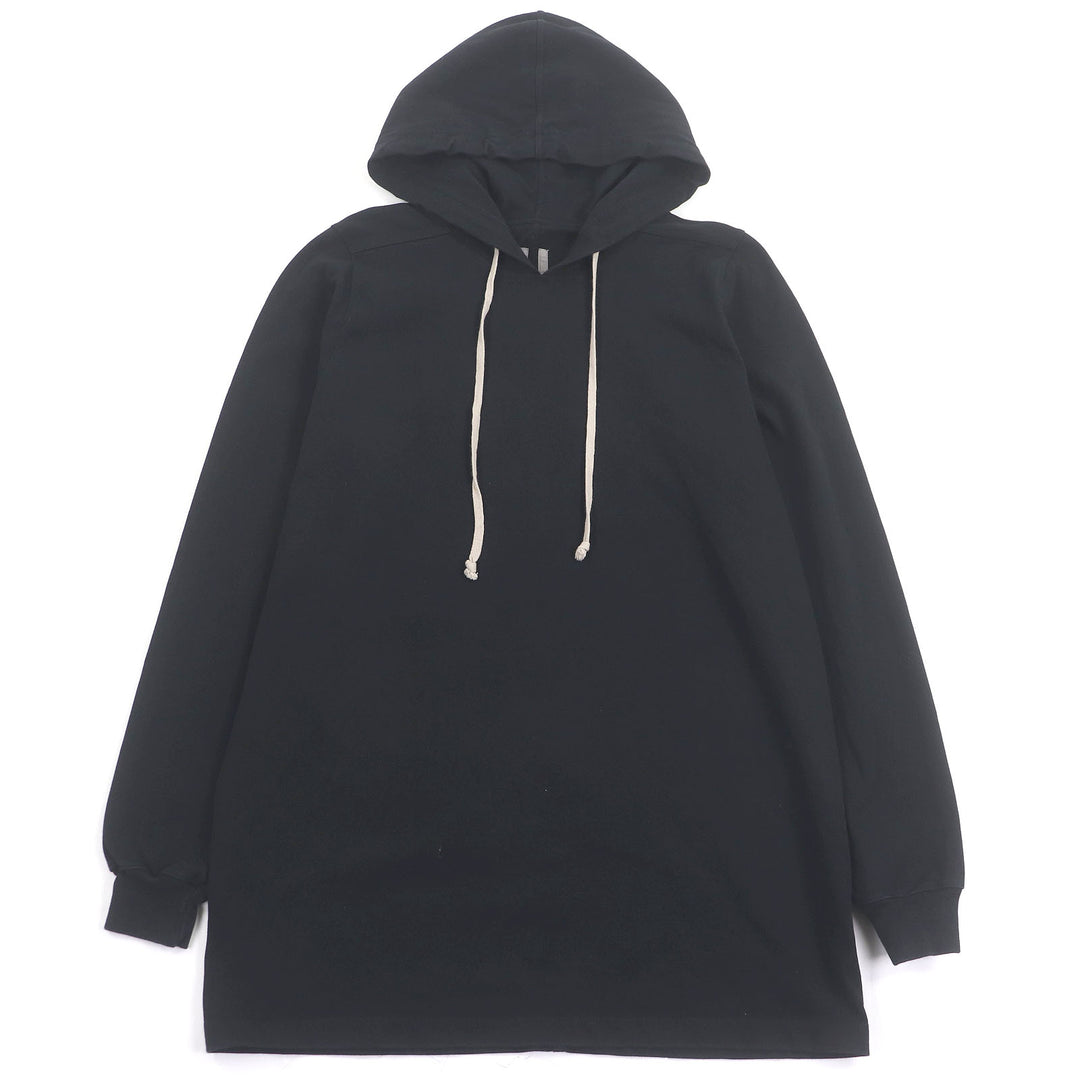 美品□Rick Owens リックオウエンス RU17F8285-BA ロングプルオーバーパーカー フーディー パーカー ブラック S イタリア製 メンズ