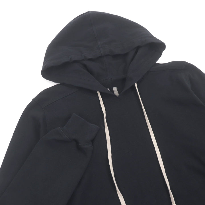 美品□Rick Owens リックオウエンス RU17F8285-BA ロングプルオーバーパーカー フーディー パーカー ブラック S イタリア製 メンズ