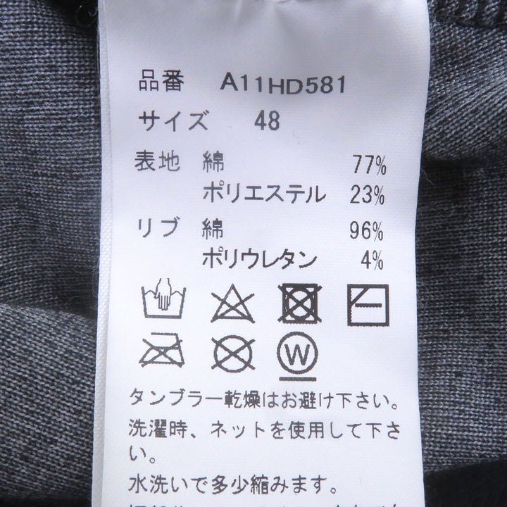 美品□メゾンミハラヤスヒロ 23AW A11HD581 Wide Back Velour Hoodie 国旗刺繍 ベロアパーカー 48 日本製 正規品