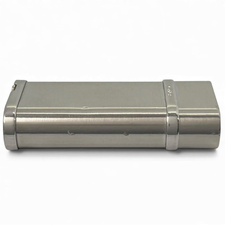 良品▲Cartier カルティエ ゴドロン ヘアライン ローラー式 喫煙具 ガス ライター シルバー スイス製 メンズ 着火確認済み