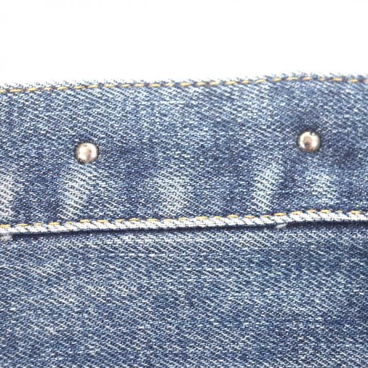 極美品▼MINEDENIM マインデニム FPK107N S.SLIM ダメージ加工 プリント ボタンフライ デニムパンツ 10 正規品