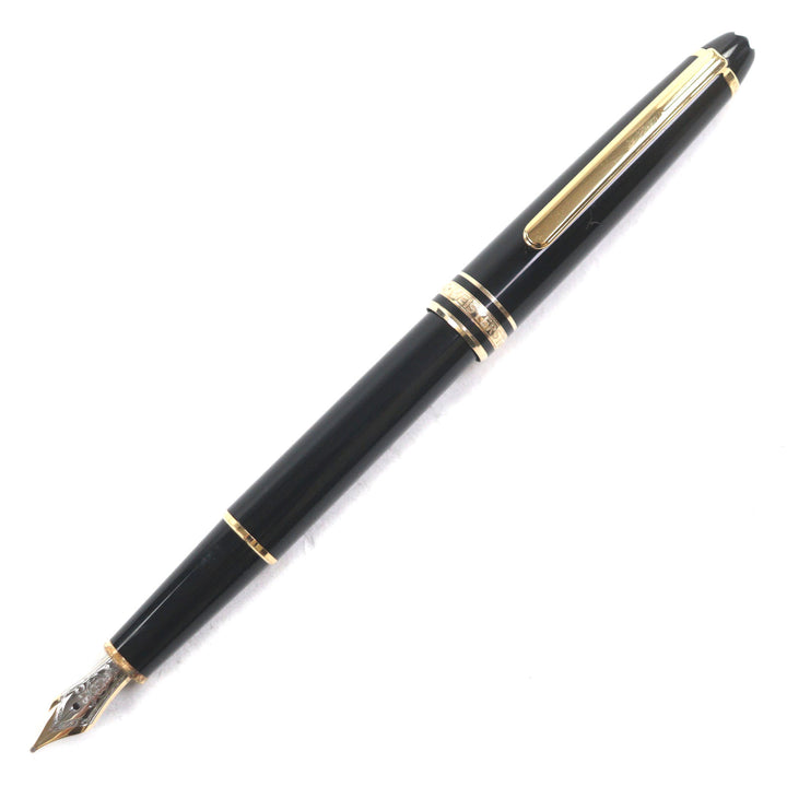 良品▼MONTBLANC モンブラン マイスターシュテュック クラシック ペン先14K Mニブ ホワイトスター 万年筆 ブラック ゴールド ドイツ製