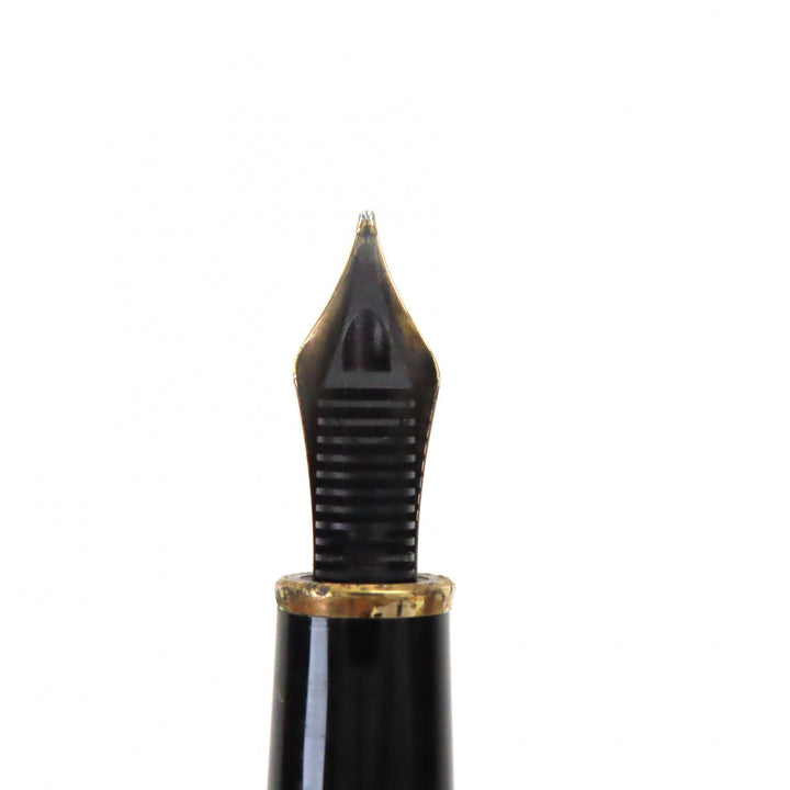 良品▼MONTBLANC モンブラン マイスターシュテュック クラシック ペン先14K Mニブ ホワイトスター 万年筆 ブラック ゴールド ドイツ製