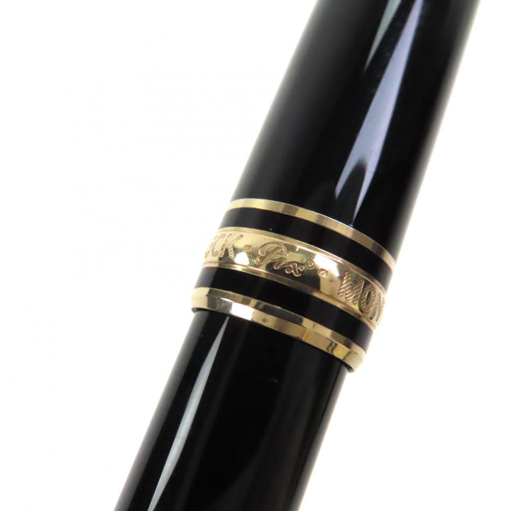 良品▼MONTBLANC モンブラン マイスターシュテュック クラシック ペン先14K Mニブ ホワイトスター 万年筆 ブラック ゴールド ドイツ製