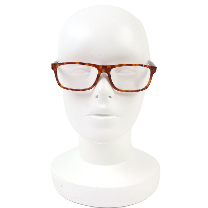 未使用品△MONCLER モンクレール ML5063 053 べっ甲柄 トリコロール メガネ 眼鏡 アイウェア ブラウン 55□15 145 デモレンズ イタリア製