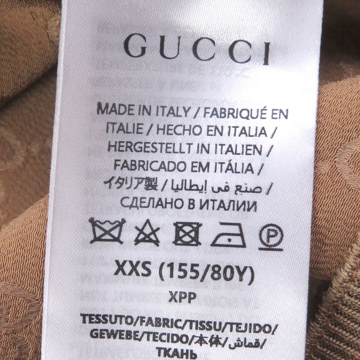 極美品□GUCCI グッチ 792383 GG jacquard zip jacket GGロゴ総柄 トラックジャケット ベージュ XXS イタリア製 正規品 メンズOK