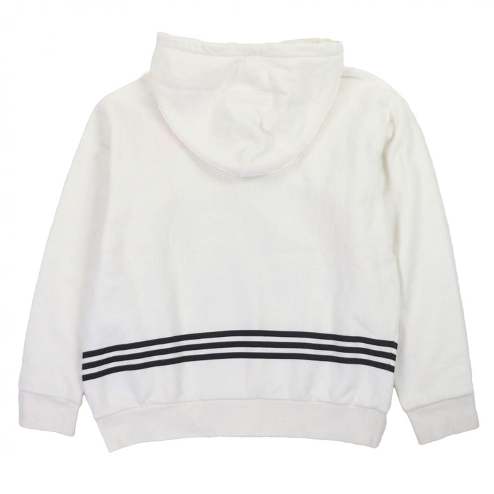 未使用品▼GUCCI adidas グッチ アディダス 23SS 717427 コットン100% ロゴプリント プルオーバー パーカー ホワイト S 正規品 メンズ