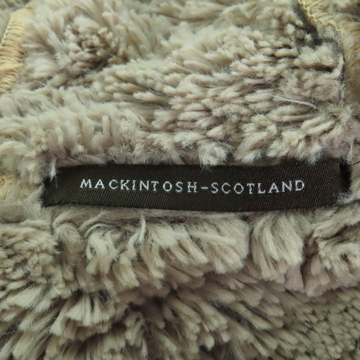 美品◇Mackintosh マッキントッシュ GRANGE グランジ ロゴボタン・フード付き 裏ボア キルティング ロングコート 34 英国製 レディース