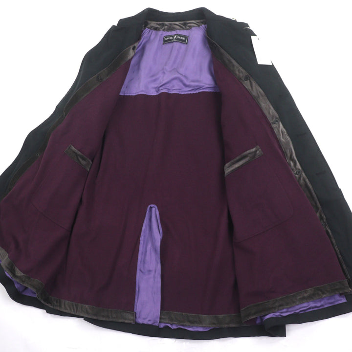 美品▼ARNYS PARIS アルニス ヴィンテージ EQUESTRE 希少 一枚袖 ライナー付き 比翼仕立て 2WAY ステンカラーコート 52 正規品 メンズ
