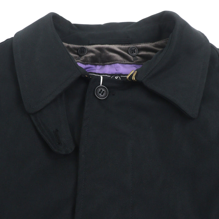 美品▼ARNYS PARIS アルニス ヴィンテージ EQUESTRE 希少 一枚袖 ライナー付き 比翼仕立て 2WAY ステンカラーコート 52 正規品 メンズ