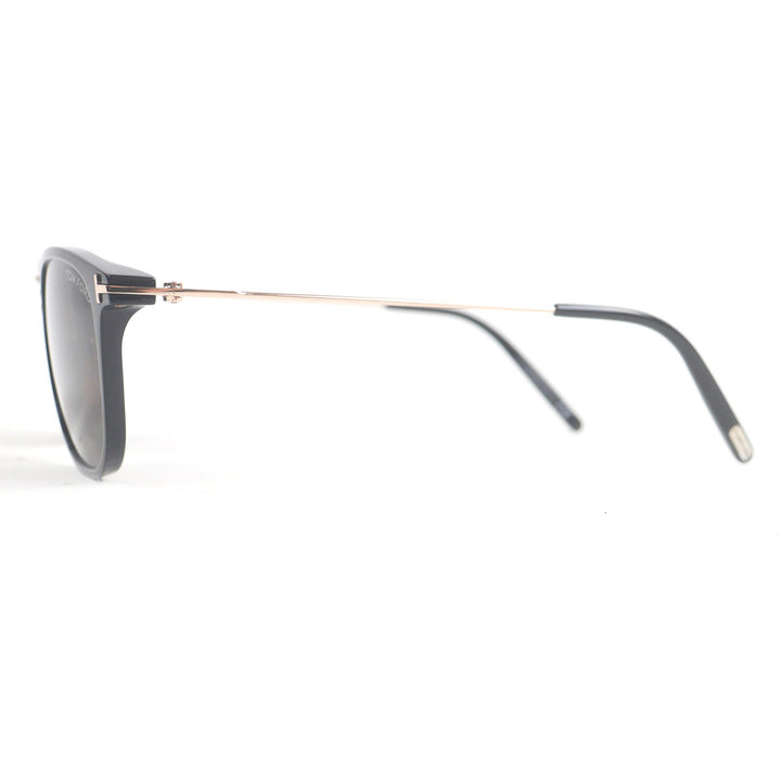美品□TOM FORD トムフォード TF672 朝倉未来着用モデル サングラス アイウェア ブラック ゴールド 53□21-145 ケース付き イタリア製