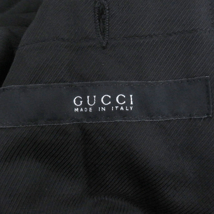 美品□GUCCI グッチ ヴィンテージ トムフォード期 ロゴボタン 中綿コート パテッドコート ブラック 46 イタリア製 メンズオススメ◎